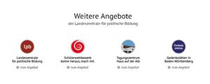 Grafik: Weitere Internet·angebote von der LpB