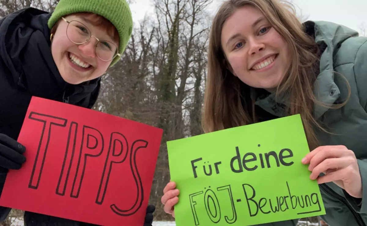 Tipps für deine FÖJ-Bewerbung. Bild: Leni Oswald & Tabea Stabenow