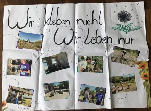 FÖJ-Filmplakat: Wir kleben nicht, wir leben nur!