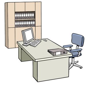 Grafik: Ein Büro